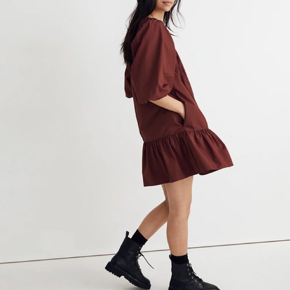 Madewell Poplin Mini Dress - Picture 3 of 5